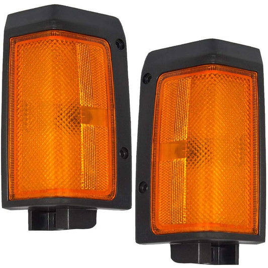 PARTS N GO 1986-1987 D21 Pickup Hard Body Marker Light Black TIRM Front Driver & Left and right for the passenger seat side B618501G00 NI2550108 B618001G00 NI2551108