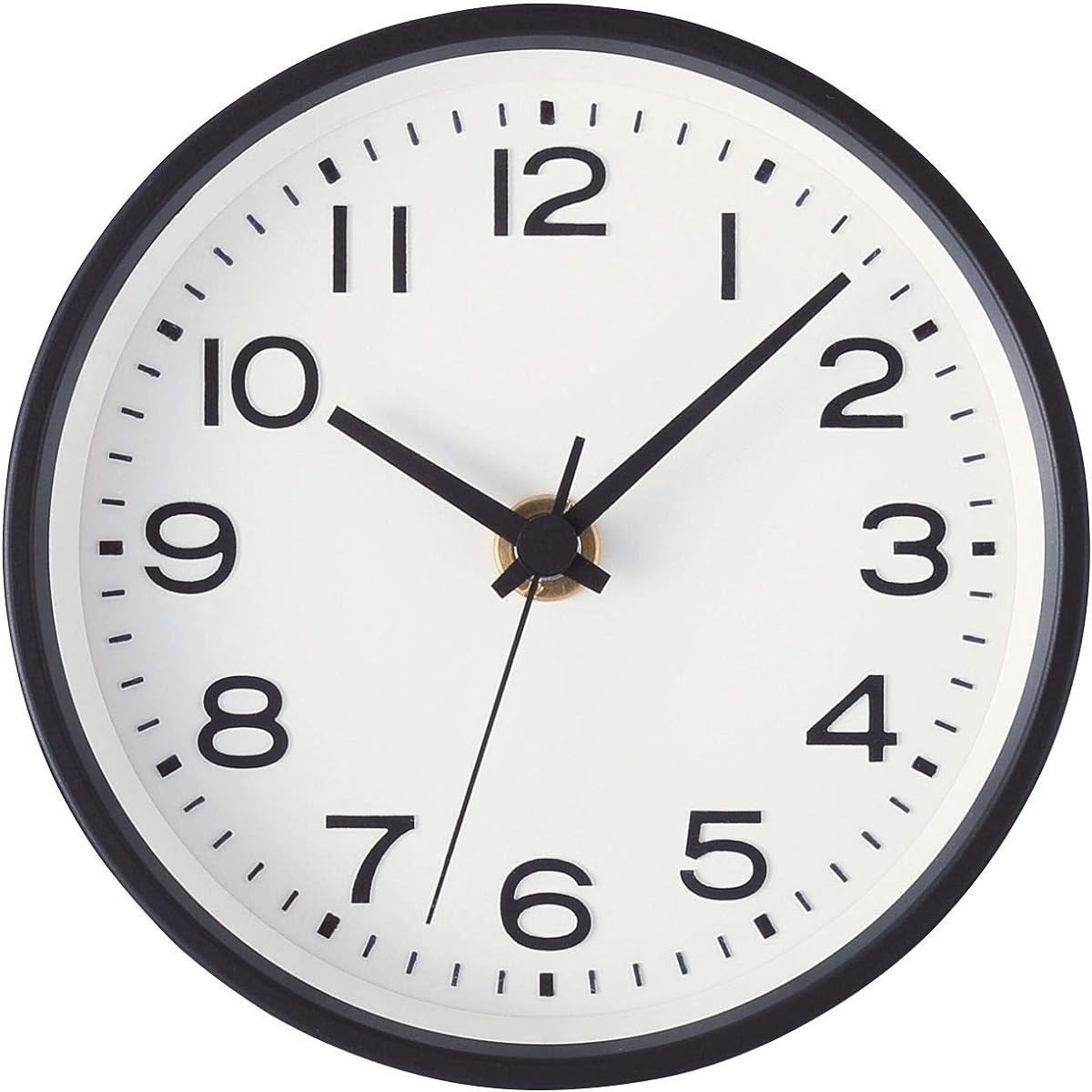 MUJI Analog Clock, Small (with stand), Wall Clock, Black 15915224