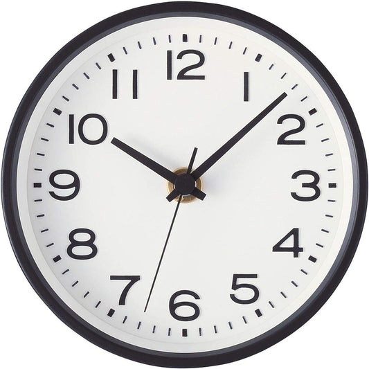 MUJI Analog Clock, Small (with stand), Wall Clock, Black 15915224