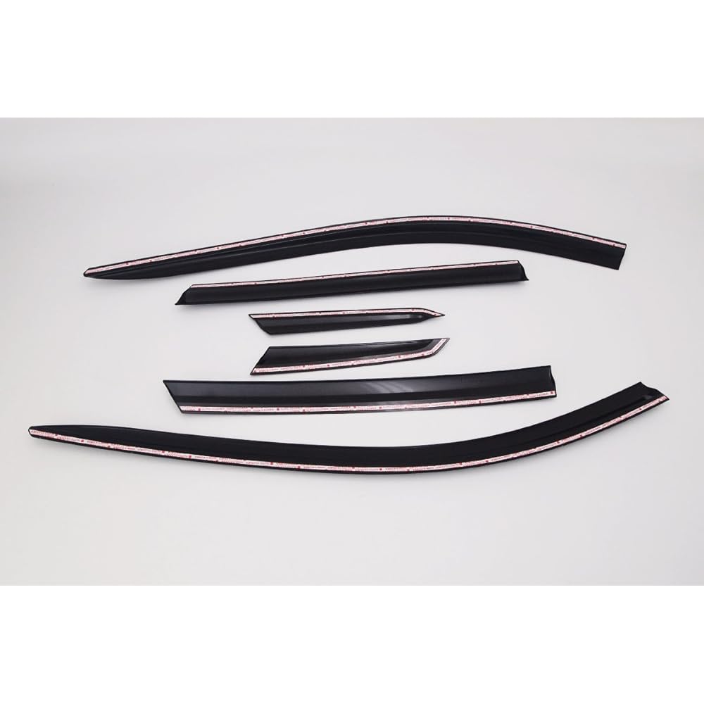 AutoCLOVER Dark Smoke Side Wind Wind Wind Visor 6 Points Set Cadillac SRX 2010 2012 2014 2015 / Safe Out Channel Guard Deflet
