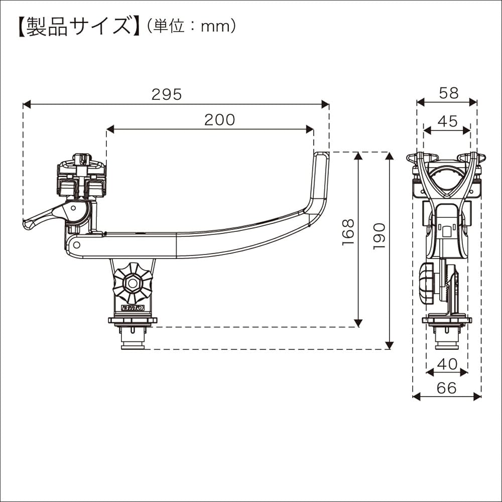 BMO JAPAN Rod Holder Kiwami Grip Heavy Body Only