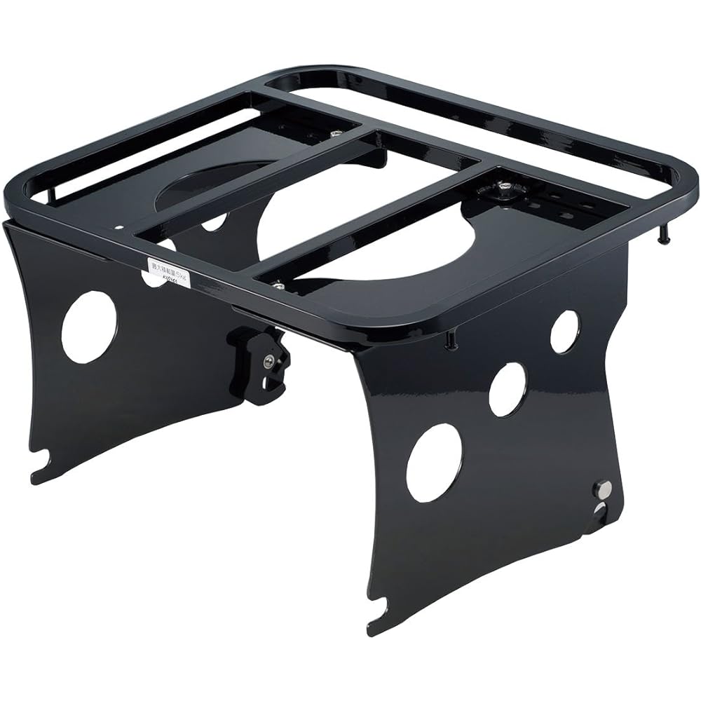 Kijima Motorcycle Bike Parts Touring Carrier Detachable Mount Carrier 2013~FLSTF/B 2005~FLSTN 2013~FXSB Black HD-08284