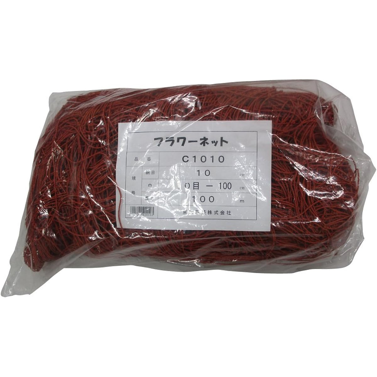 Tokyo Tobari Flower Net C Type 10cm square stitch 10 stitches x 100m [Brown/400d x 24 strands] C1010 522010