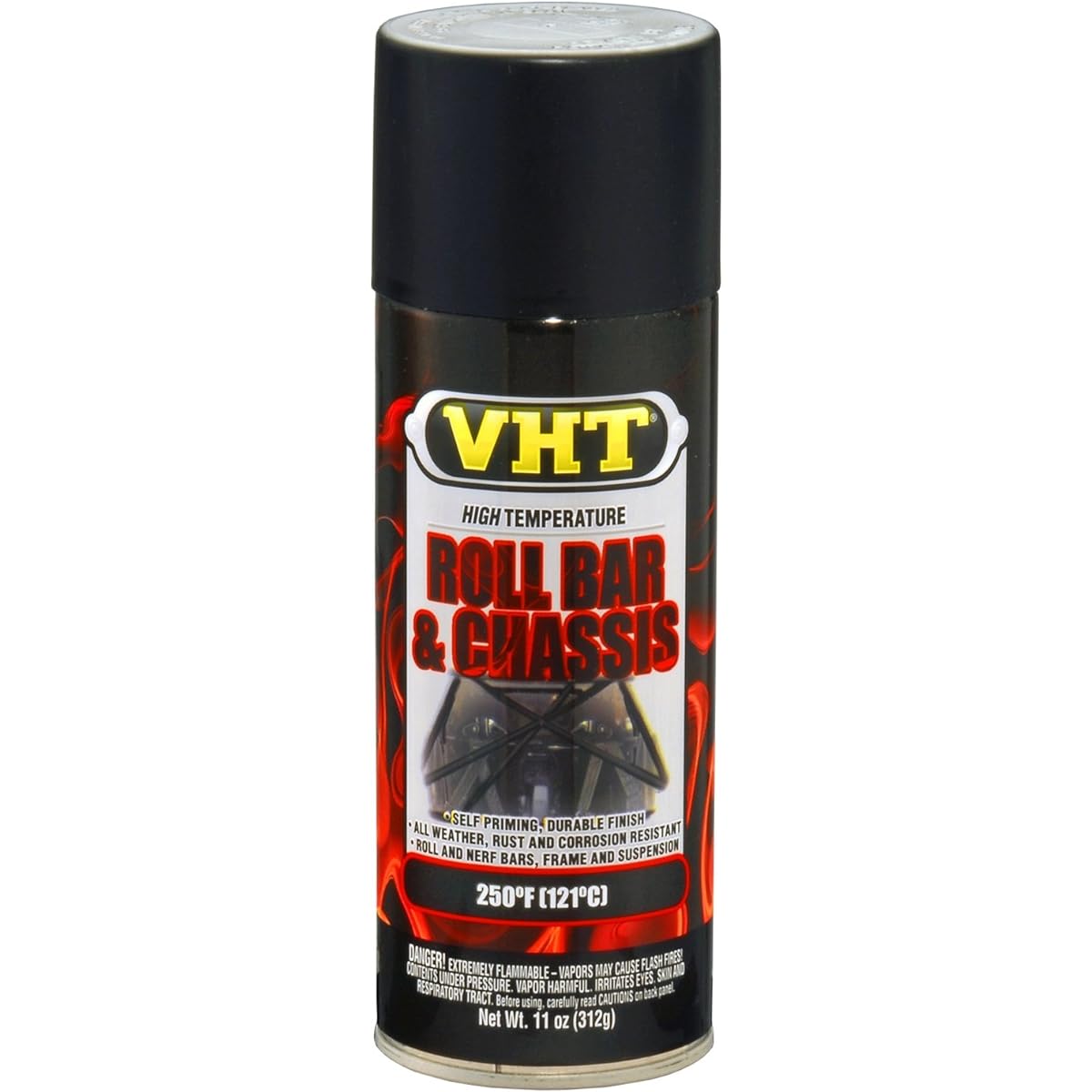 ESP671007 Satin Black Roll Bar and Chassis Paint Can - 11 oz.