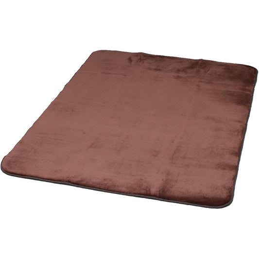 Iris Plaza Washable Memory Foam Rug, Mite-proof, Soundproof, Flannel, 200 x 200 cm, Comfortable and Fluffy, Non-Slip, Brown