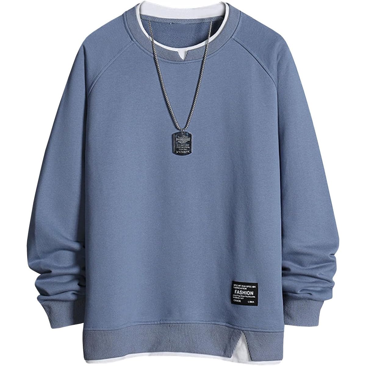 [OKJCON] Sweatshirt, Men's, Long Sleeve, Parka, Spring, Stylish, Loose, Pullover, Casual, Plain, Large Size