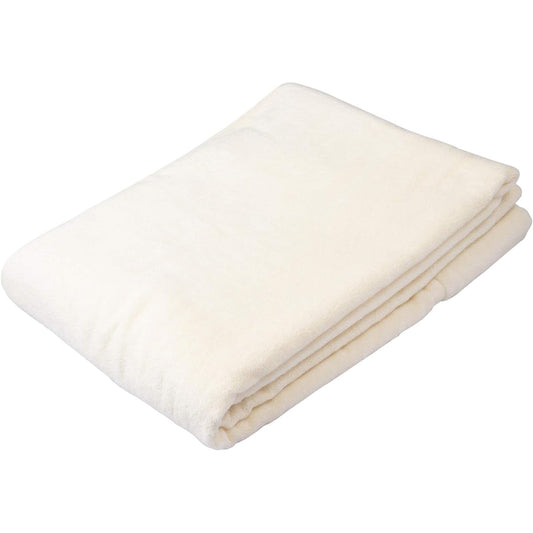 nishikawa [Nishikawa] Premium Towel Blanket, Ivory, Single, Fluffy feeling that hugs your bare skin, Fluffy volume, Made in Japan, RR09150014IV