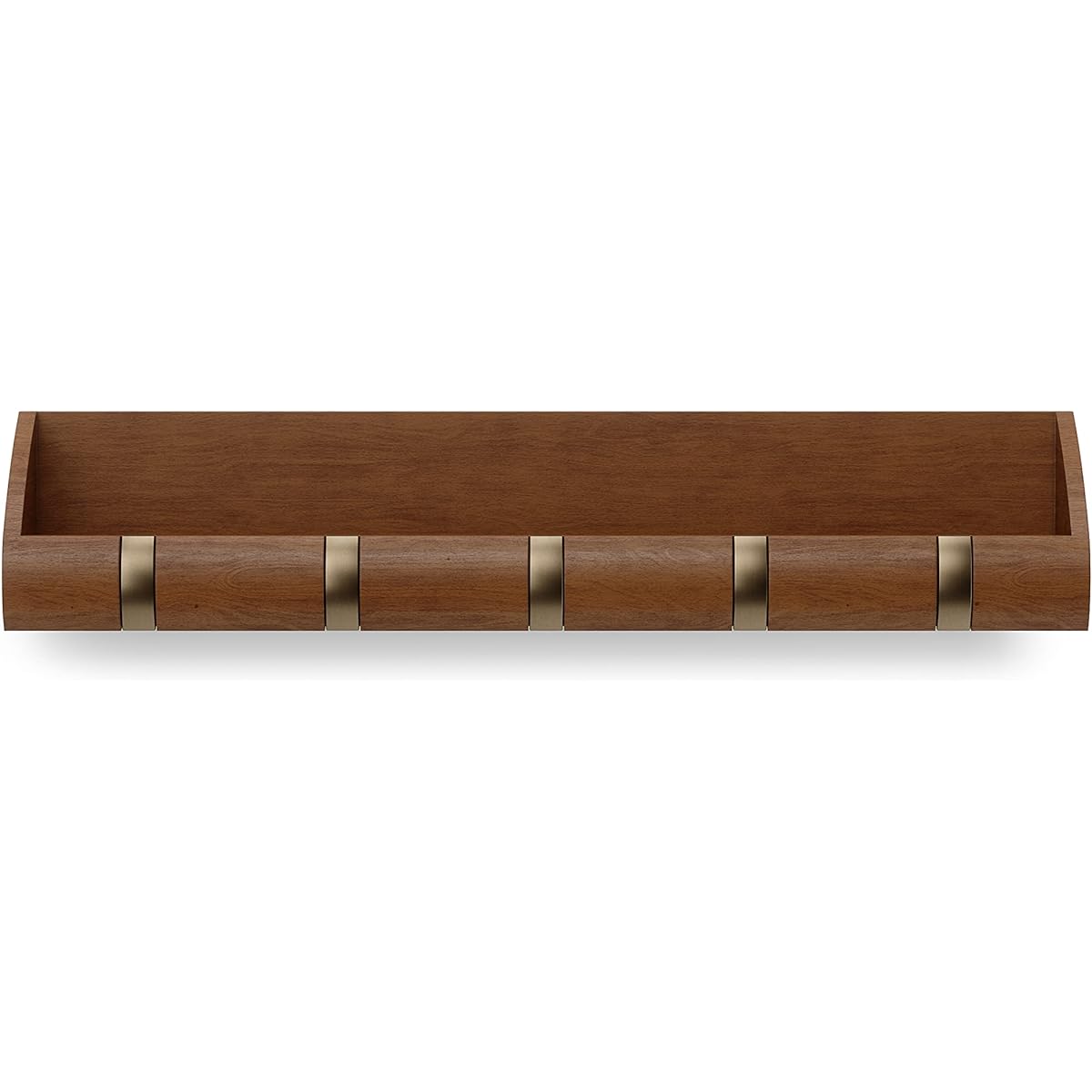 umbra Wall Hanging Hook, Wall Hanger, Organizer, 5 Rows, Storage Hook Box, Wooden Wall Hook, Wall Mounted, Organizing, Space Saving, Keys, Glasses, Accessories Storage Cubby 210175681227 Light Walnut