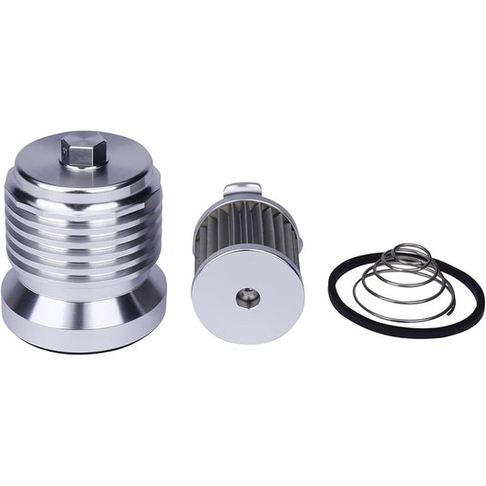 AZUMKA Motorcycle Racing Stainless Steel Reusable Oil Filter with Replacement Cartridge Fittings for Harley-Davidson Touring Twin Cam
