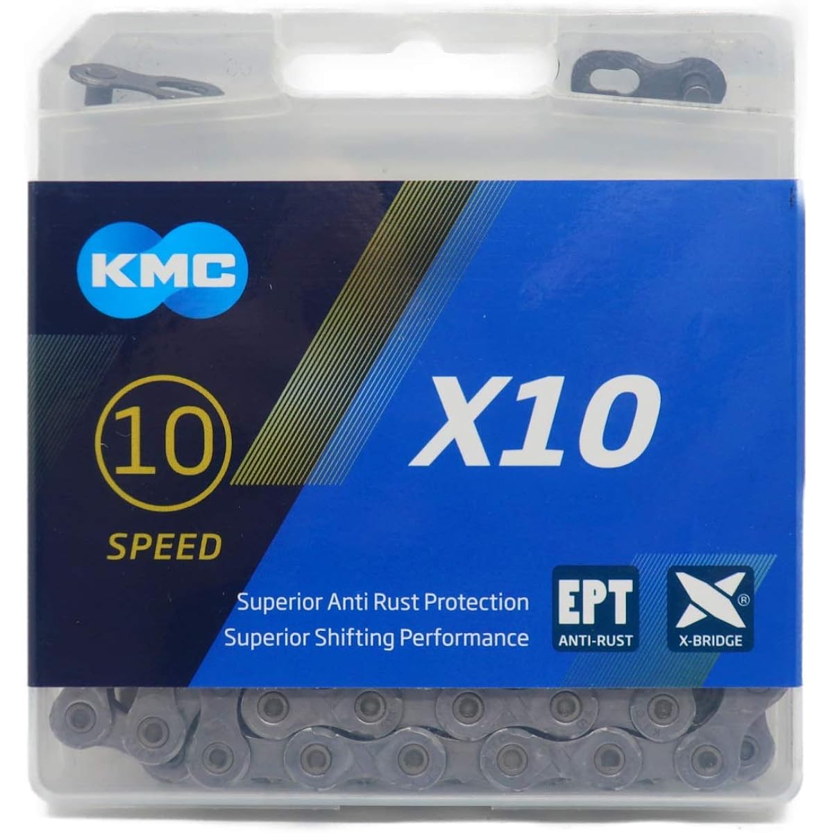 KMC X10 EPT Chain 10 Speed/10s/10 Speed 114Links [Parallel Import]