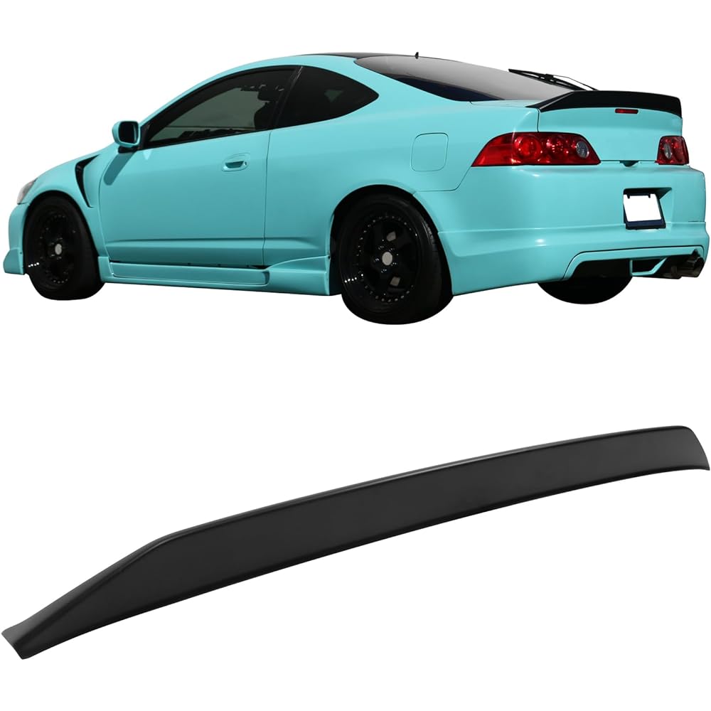 IKON MOTORSPORTS Trunks Polar 2002-2006 Acura RSX IKON STYLE Mat Black PP Duck Building Type Rear Win Grip