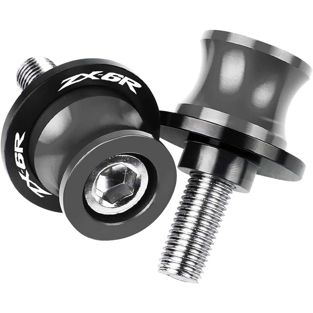 Stand Screw Slider New CNC aluminum back cycloid slider for motorcycle is very suitable for Kawasaki ZX-6R ZX6R ZX636 1995-2015 2016 2017 2018 2019 2020 (Color: 4, Size: 8mm)