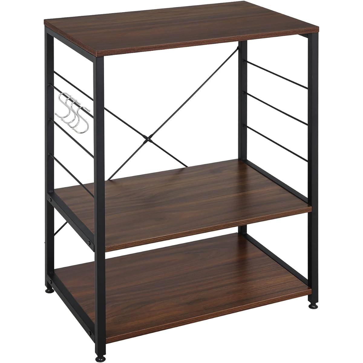 WOLTU Kitchen Rack Range Rack Cooktop Kitchen Wagon Range Board Kitchen Storage with 4 S-shaped Rack RGB9309dbr