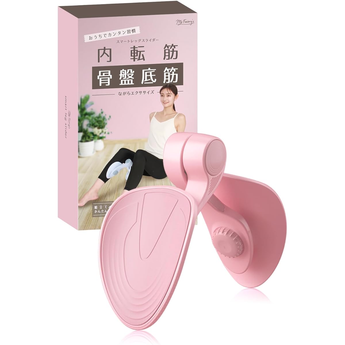[(Official) Developed in collaboration with yoga instructors] Adductor muscle training, pelvic floor muscle training equipment (Japanese instructions included), diet equipment, thigh goods