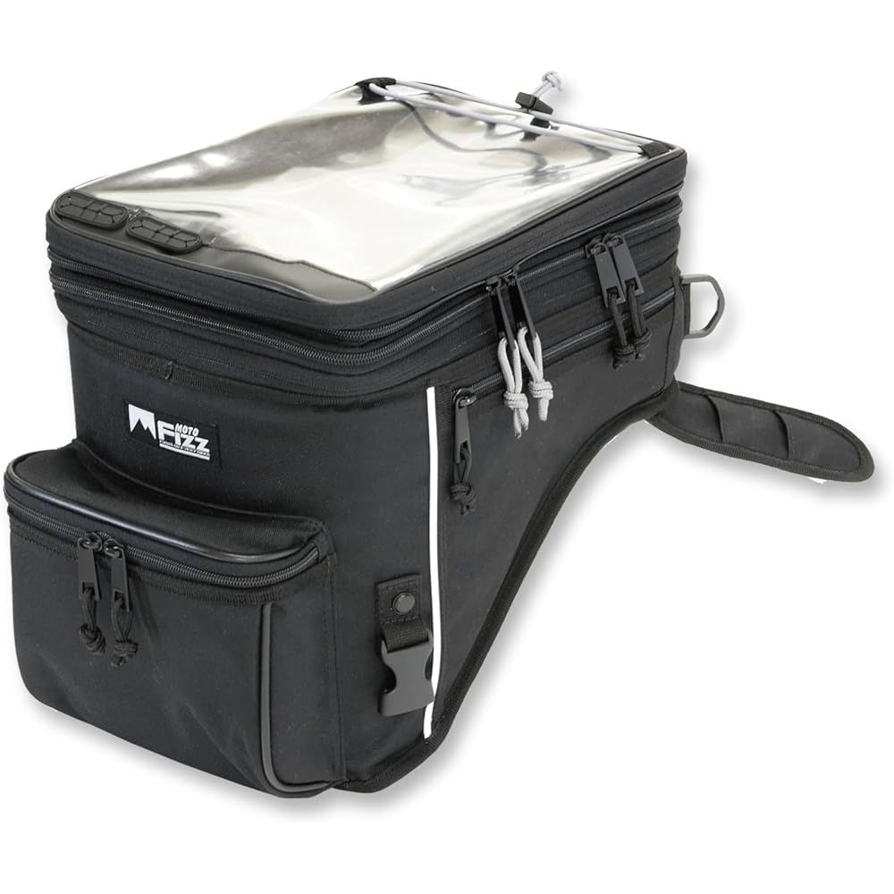 TANAX Rally Tank Bag Black MFK-180 (Variable Capacity 13-21ℓ)