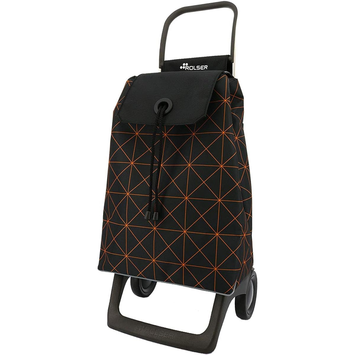[ROLSER] Shopping Cart 2 Wheels Stylish Brand Light Quiet 20133-14001 20133-14002 ROLSER nananoel Quiet Lightweight Carry Cart Carry Bag Shopping Carry Folding Compact [330j] Joyster Orange