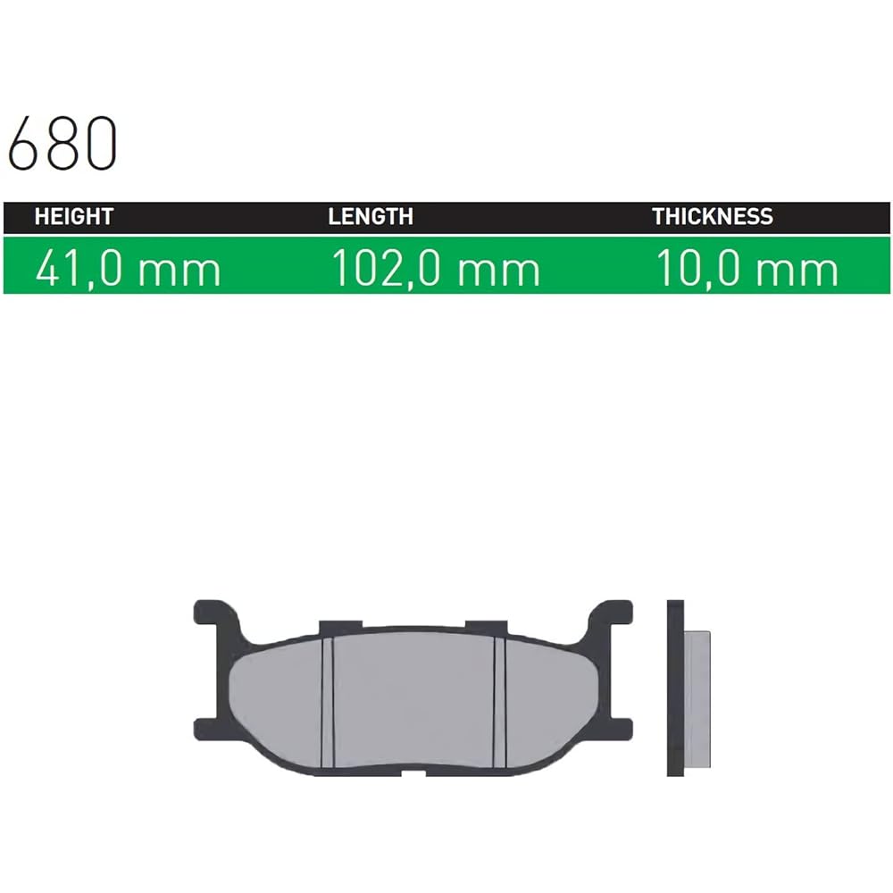 SINTER motorcycle brake pad 680 for front: Yamaha 72-680-080-0