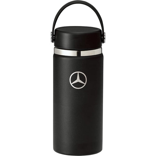 [Mercedes-Benz Collection] Genuine Mercedes-Benz × Hydro Flask Stainless Steel Bottle 16 oz Wide Mouth Black