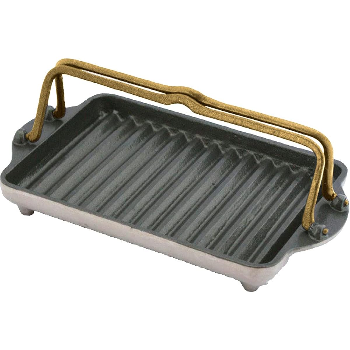 Kurofune Outdoor Camping Cooking Grill Plate Kurofune L (Brass Handle) [Genuine Japanese Product] 13782