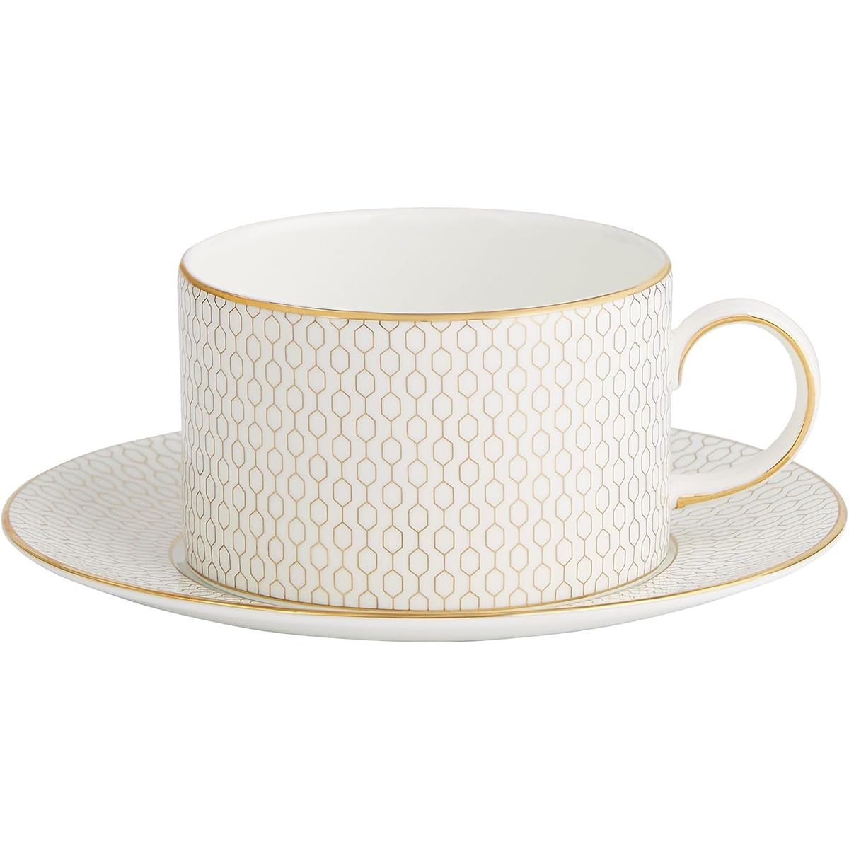 [Regular Imported Product] Wedgwood Geo Gold Tea Cup & Saucer Approx. 200ml Wedding Gift 40007548