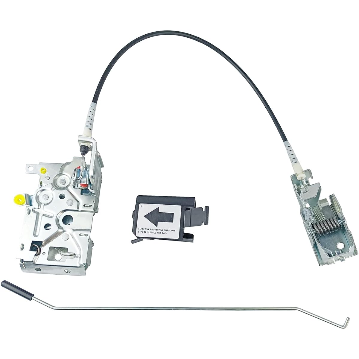 VEELECP Door lock actuator Front left driver seat side 1992-1997 Ford F150 F250 F350 BRONCO Door Latch motor Cable with rod kit F4TZ-15219A65-A