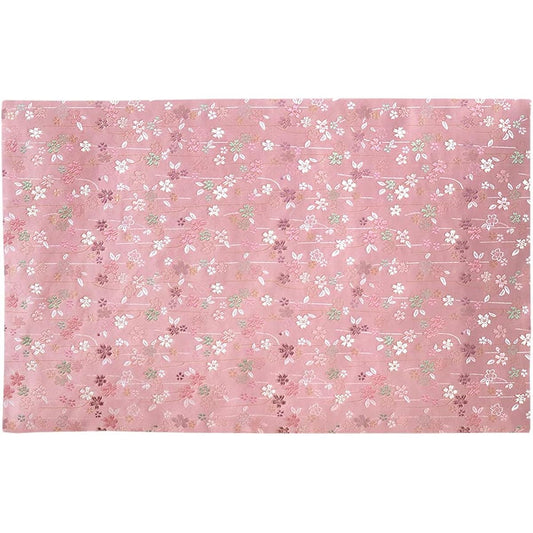 Naamu Kuma-chan Workshop Sakura Pattern Desk Hanging High Quality Kyoto Style Brocade Rug Flame Retardant Size 42cm x 66cm (No. 25, 004. Pink)