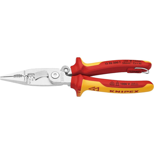 KNIPEX Pliers KNIPEX 1396-200TBK Insulated Electro Pliers Fall Prevention (BK) 1396-200TBK