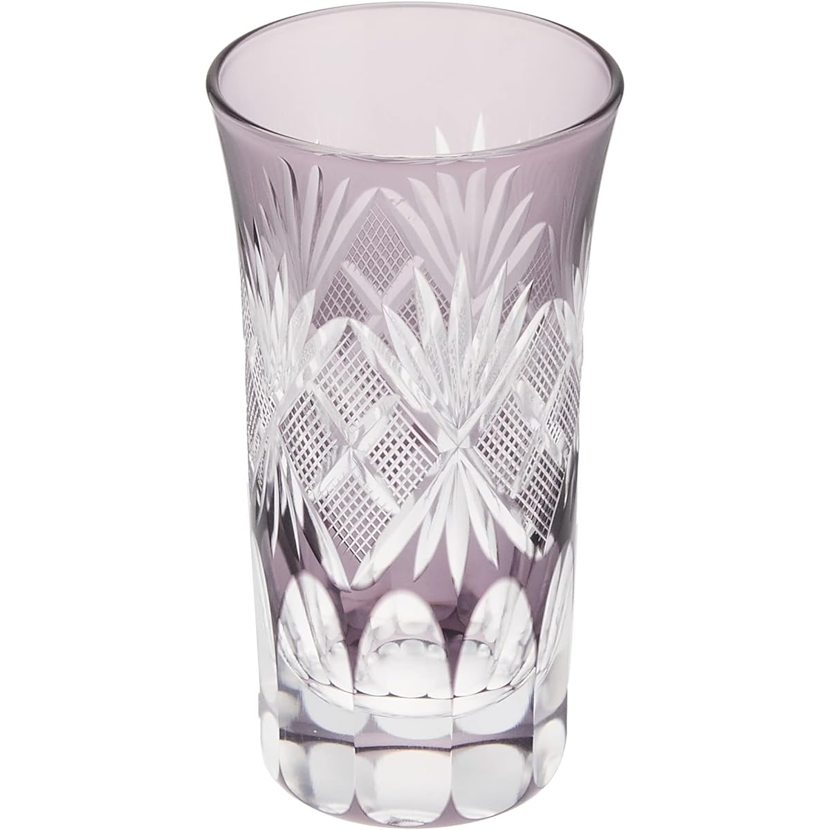 Tajima Glass Edo Purple Kiriko Sip Beer/Uoko Kiriko Purple