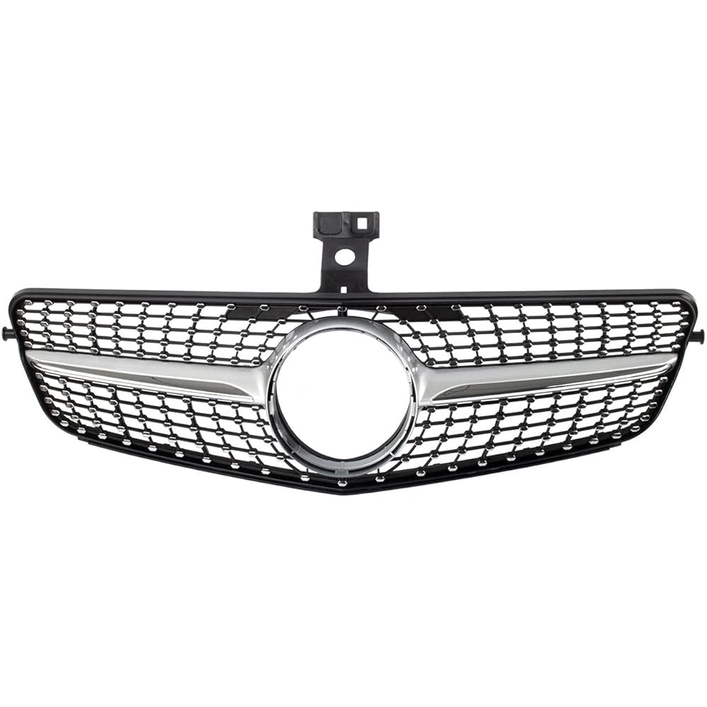 KARPAL Diamond Grill Grill 2008-2014 Mercedes-Benz W204 C Class C250 C350 Silver