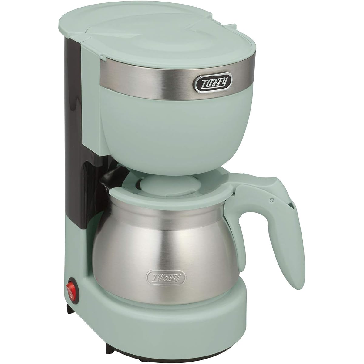 [Toffy] 5 cup aroma coffee maker K-CM8 (Pale Aqua) Drip type Steaming function Automatic warming function Stainless steel server Ice drip prevention function Retro Cute K-CM8-PA