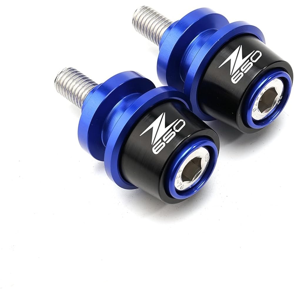DEMUR 8mm Green Swing Arm Spool Slider Stand Screw Kawasaki Z650 Z 650 2017-2019 2020 2017-2019 2020 2017-2019 Swing Arm Slider Spool (Size : 1 Pair Blue)