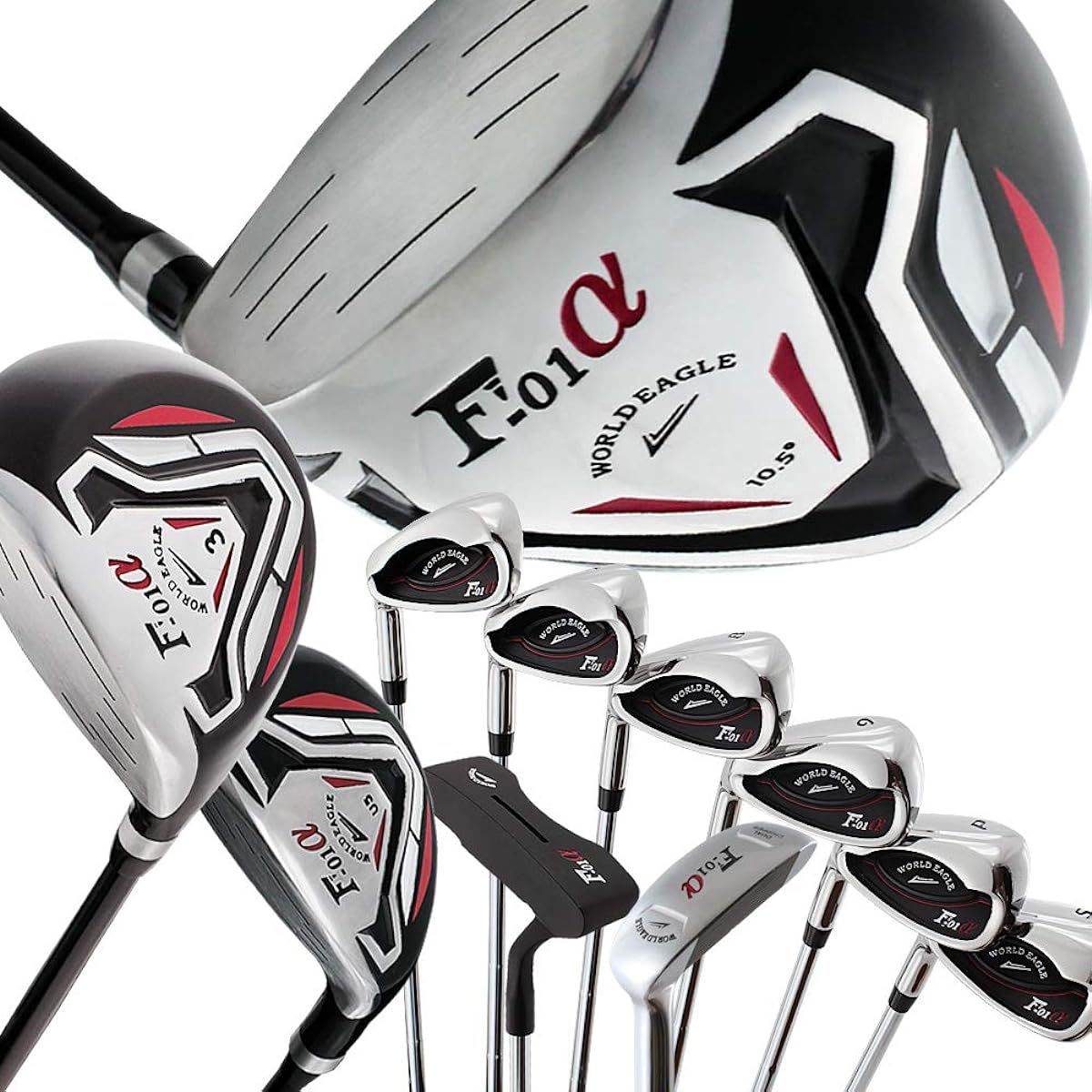 WORLD EAGLE F-F-01α Cross Club Set of 10 Left Hand Bag: Not Included Beginner