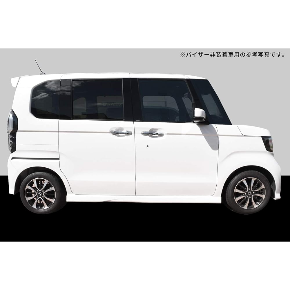 SecondStage Honda N-BOX JF3 JF4 Pillar Garnish For Vehicles with Genuine Visor Piano Black H006BLK