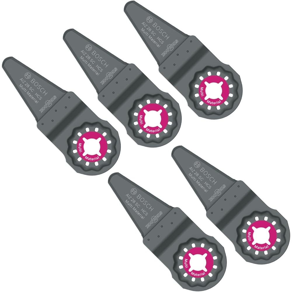 BOSCH Cut and Sew Multi Tool Blade 28mm (Starlock, Set of 5) AIZ28SCN/5