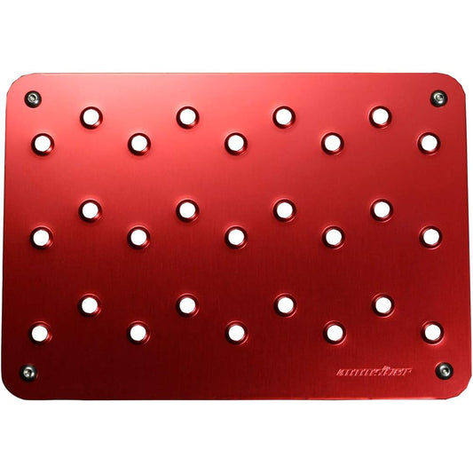 MONSTER SPORT Aluminum Heel Plate Red Anodized General Purpose 848120-0000M