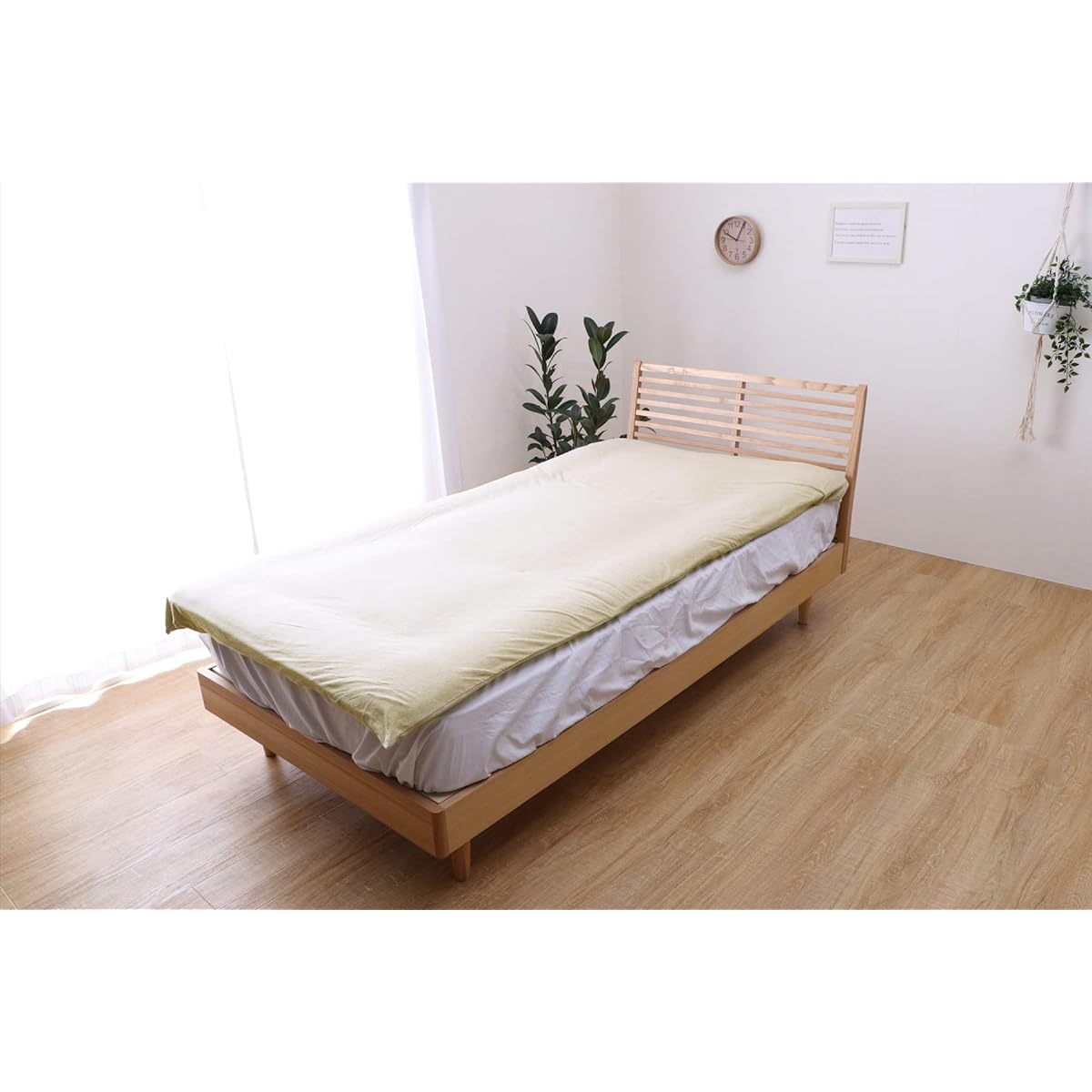 Ikehiko Bedding Bed Cover Mine Beige Double Approx. 145 x 215 cm Simple Tenjiku Knit New Life Washable #1192060020304