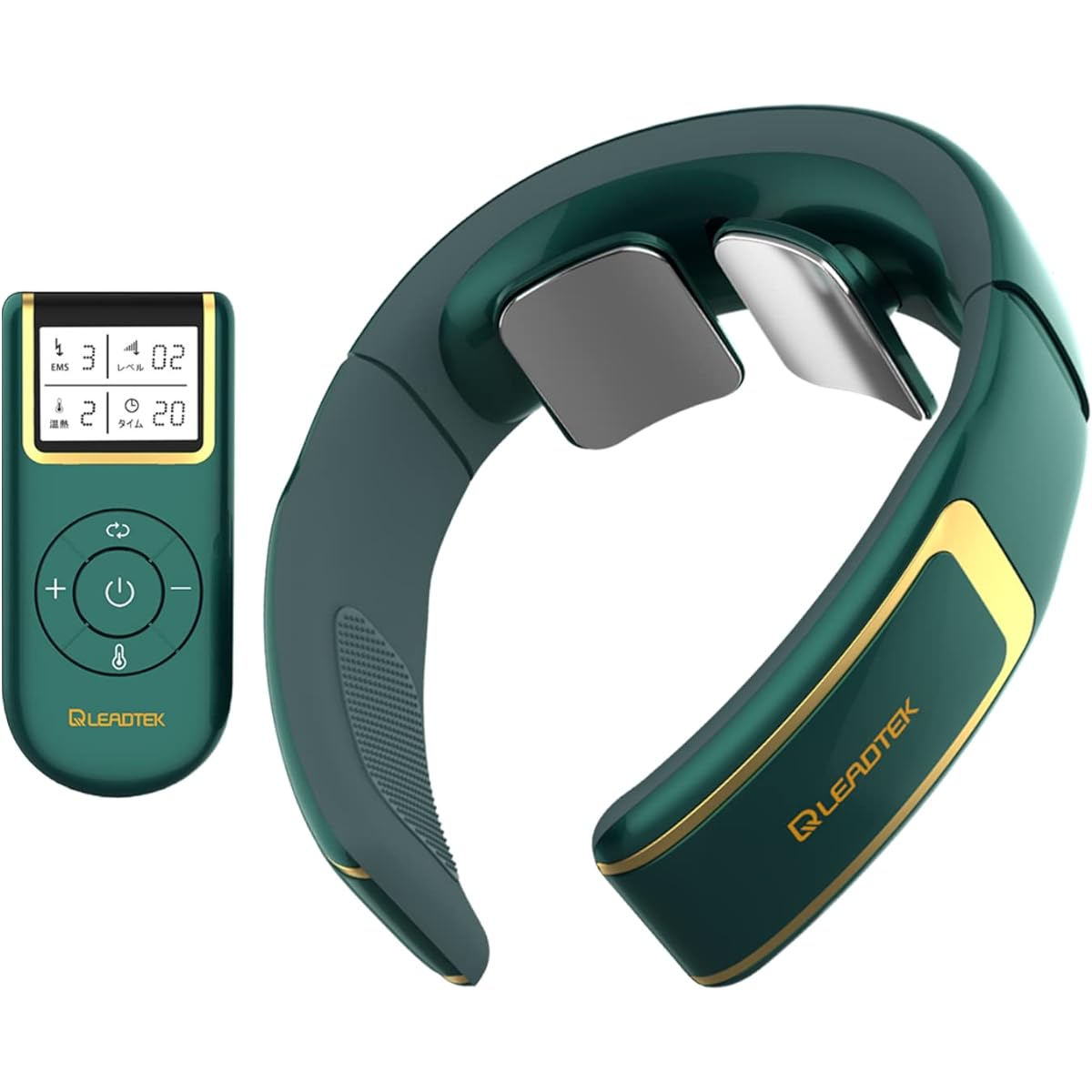 LEADTEK Neck Care EMS Heat Neck Neck Refresh Heater Function 3 Stage Heating Function x 6 Modes x 16 Levels Intensity Adjustment Stiff Neck Neck Shoulder Relaxation Device Remote  ZJP-N01