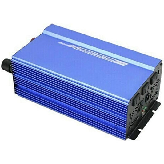 Meltec Automotive Large Capacity Sine Wave Inverter Quiet Type Rated 1000W AC100V x 3 Ports USB: 2.4A x 1 Port MeltecPlus MPS-1000 Connection Booster Cord with Remote Switch