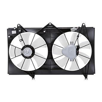 TYC 620400 Toyota Camry replacement radiator/condenser cooling fan alignment