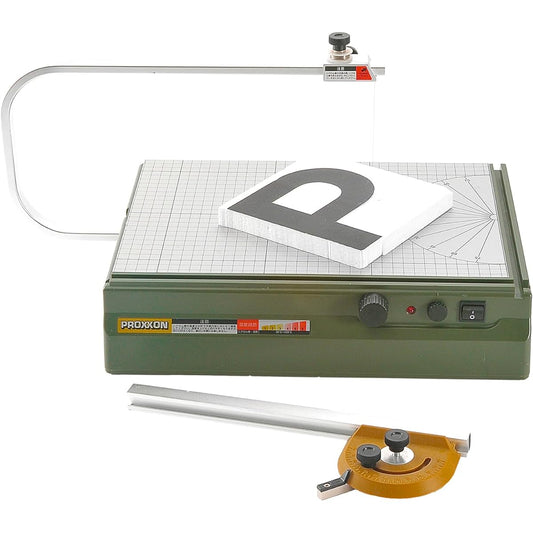 PROXXON Tabletop Styrofoam Cutter Ideal for cutting Styrofoam, Convenient for straight and angled cuts [With temperature control function] No.27180