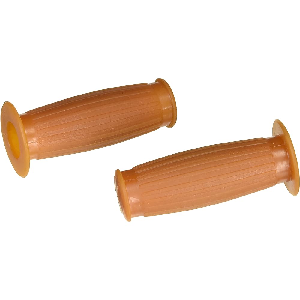 Kijima Motorcycle Bike Parts Barrel-Shaped Mini Grip 110mmx22.2φ Non-Penetrating Turnip Raw Rubber 201-6334