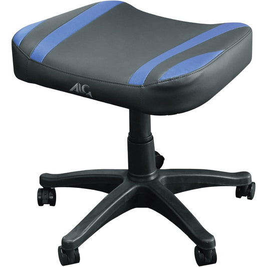 Alone Gaming Ottoman, Blue & Black, 53 x 43 x 50 cm, e-sports, Casters with Stopper, Height Adjustable Elevating Type, Can also be used as a chair ALGA-GMOBAK