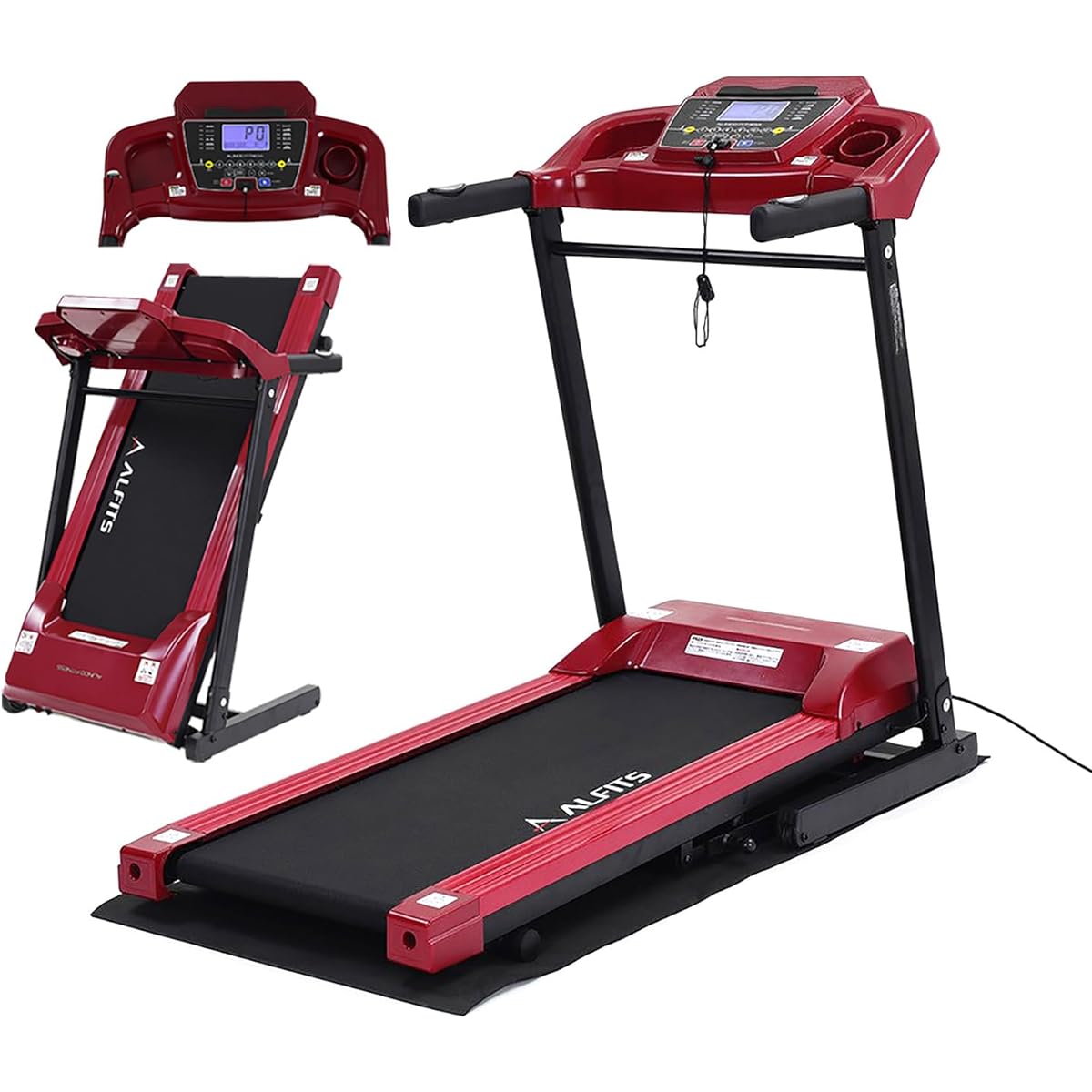ALINCO Room Runner, Running Machine, Walking Machine, Fitness, Running, Walking, Health Equipment, Diet Equipment, Home Use, Easy to Move, Foldable
