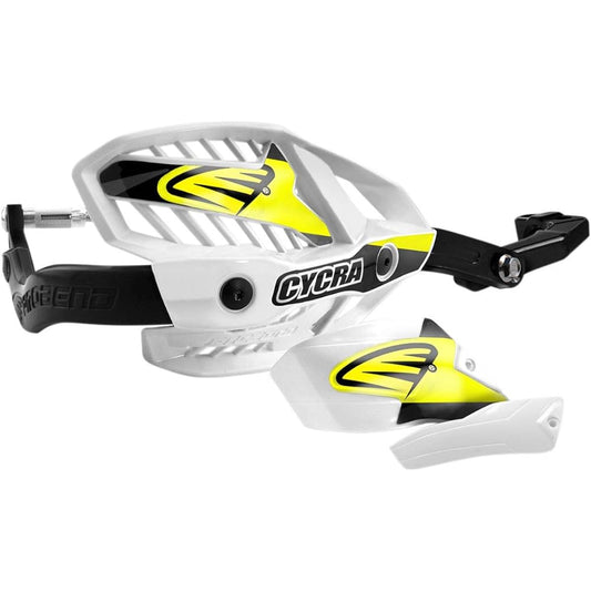Cycra Probend with Ultra Hand Guard HCM Mount (1-1/8 inch) (White)
