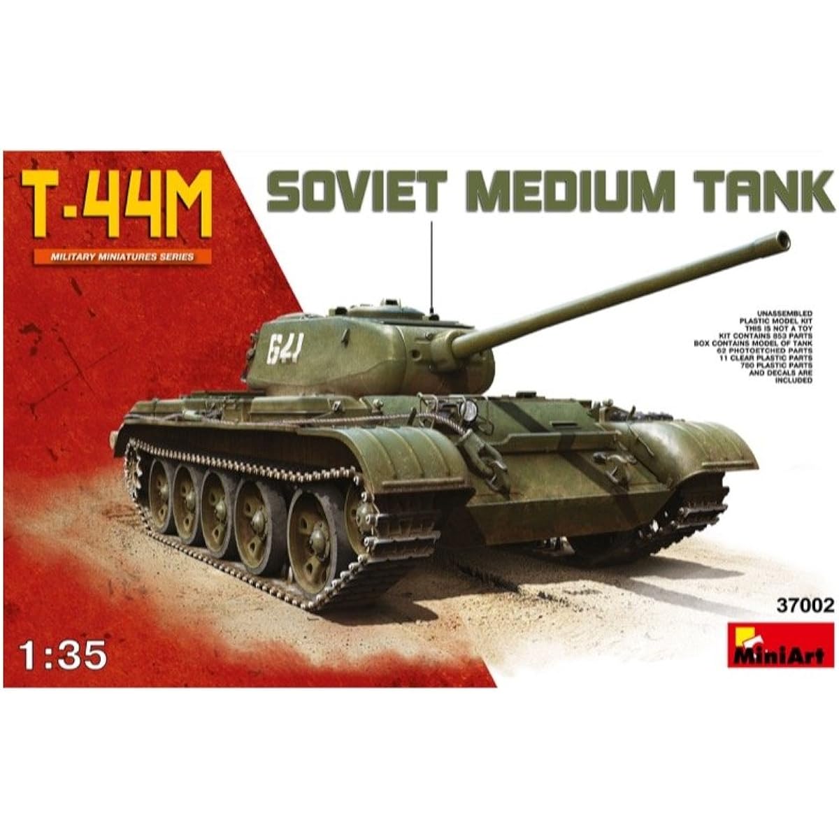Miniart 1/35 Soviet T-44M Medium Tank MA37002 Plastic Model