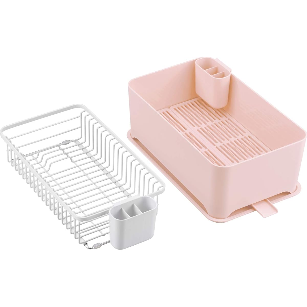 Margin (YOHAKU) Compact large capacity drainer set Blush pink MG-0395