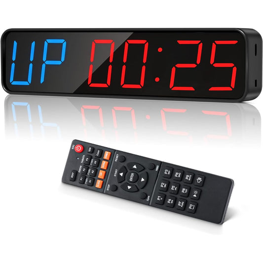 Jhering Sports Timer, Portable Fitness Timer, Rechargeable and Interval Timer with Built-in Magnetic Spine, Digital Timer Suitable for Home, Gym, Indoor and Outdoor 1.5"