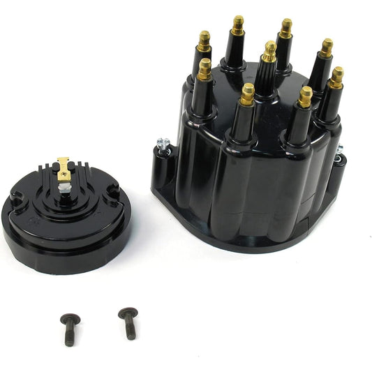 Pertronix D600710 Black male cap and rotor flame speculation billet Distributor 8 cylinder engine