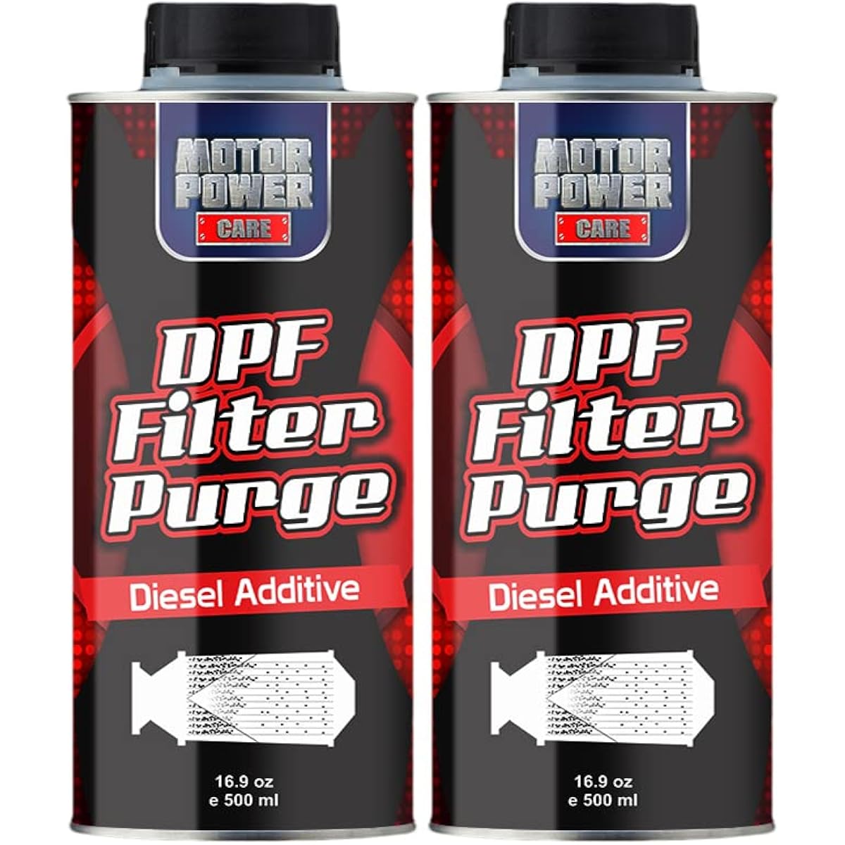 Two DPF filter purges: The most economical method of cleaning and protecting diesel fine particle filters, diesel additives, to help assemble unnecessary regeneration 500ml 16.5 oz x 2
