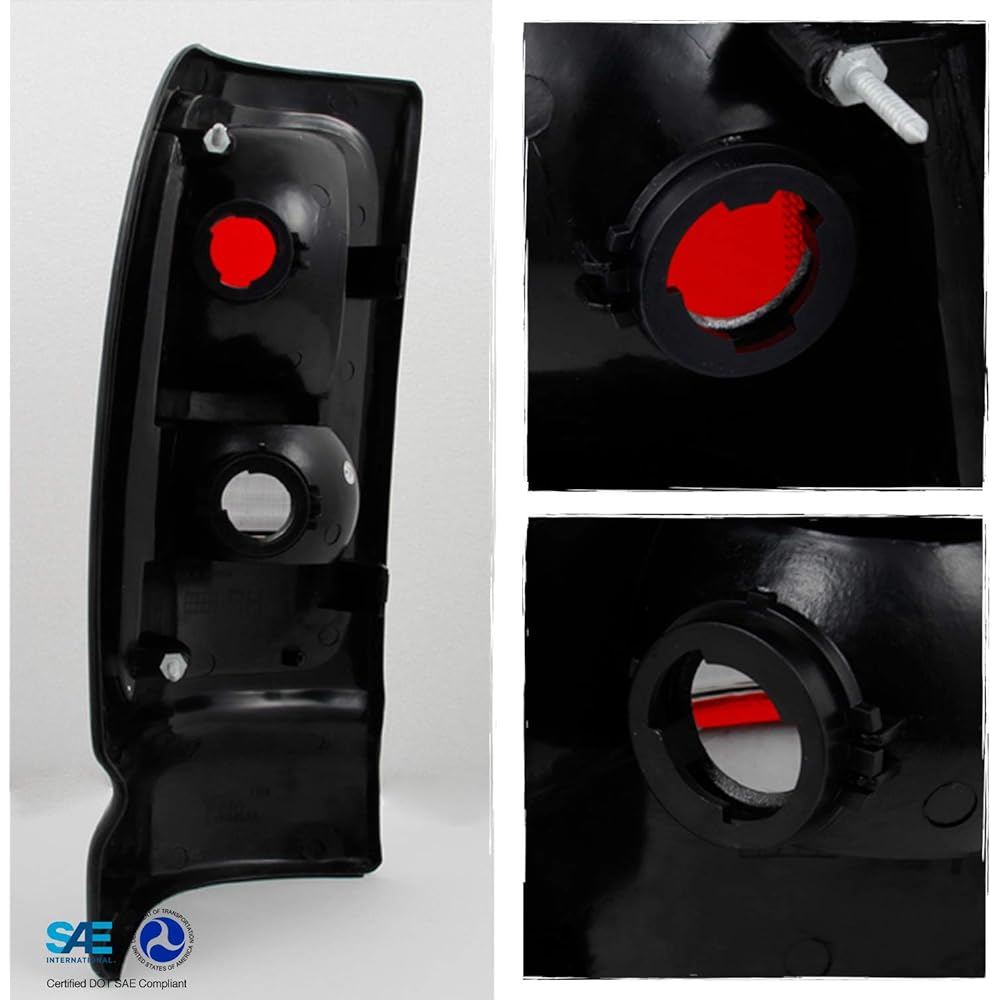 DODGE RAM 1500/2500/3500 Pickup track red clear tail light brake lamp replacement pair left+right
